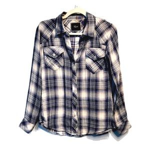 🌸Rails plaid Kendra button down shirt